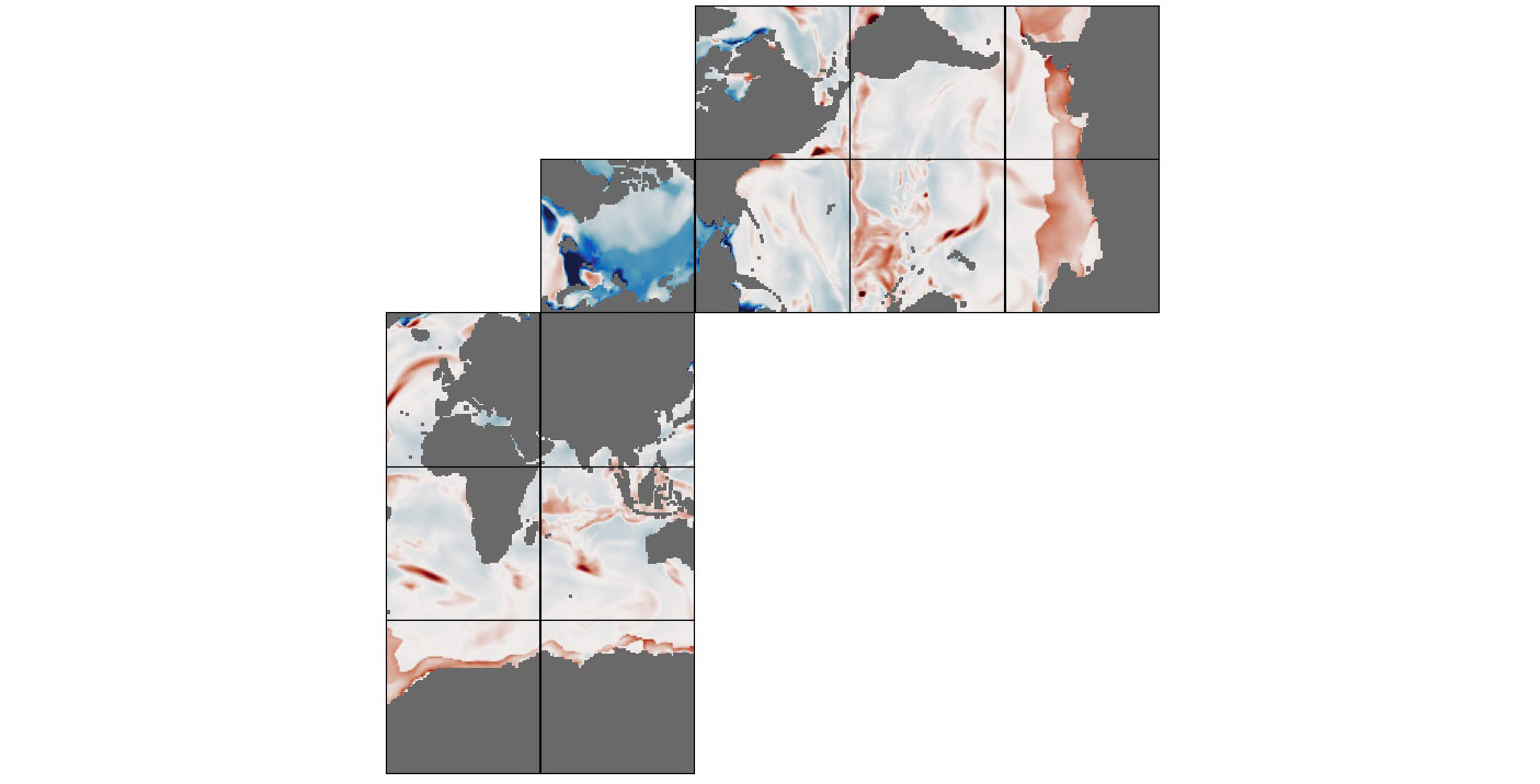 ECCO Ocean and Sea-Ice Surface Freshwater Fluxes - Daily Mean llc90 Grid