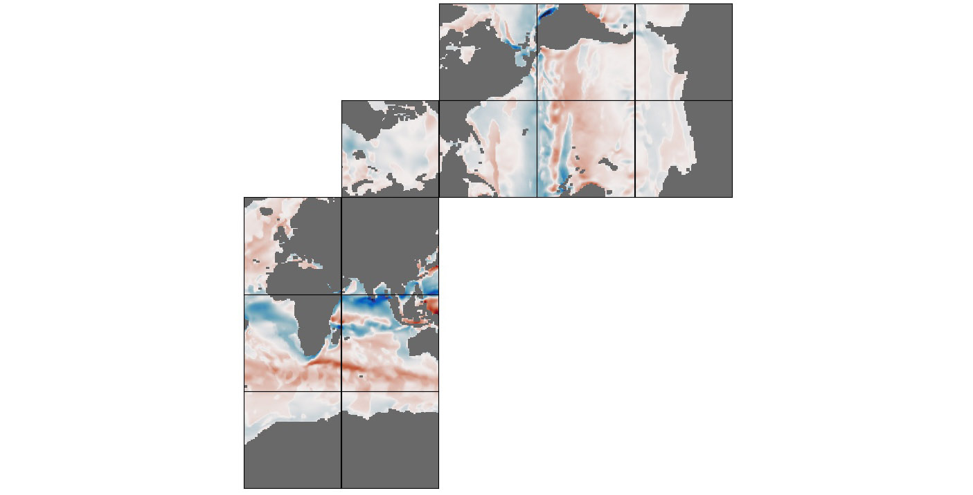 ECCO Ocean Three-Dimensional Salinity Fluxes - Monthly Mean llc90 Grid