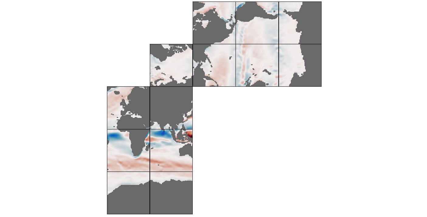 ECCO Ocean Three-Dimensional Volume Fluxes - Monthly Mean llc90 Grid