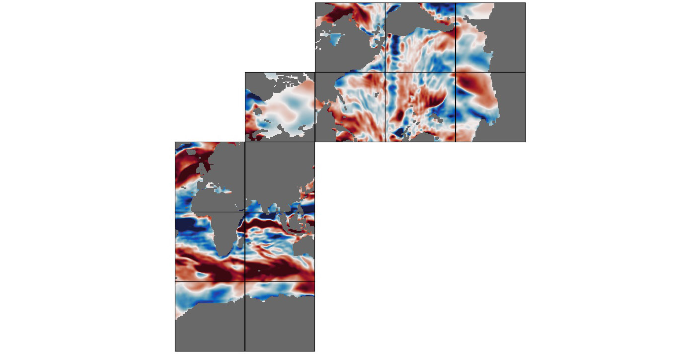 ECCO Sea-Ice Velocity - Daily Mean llc90 Grid