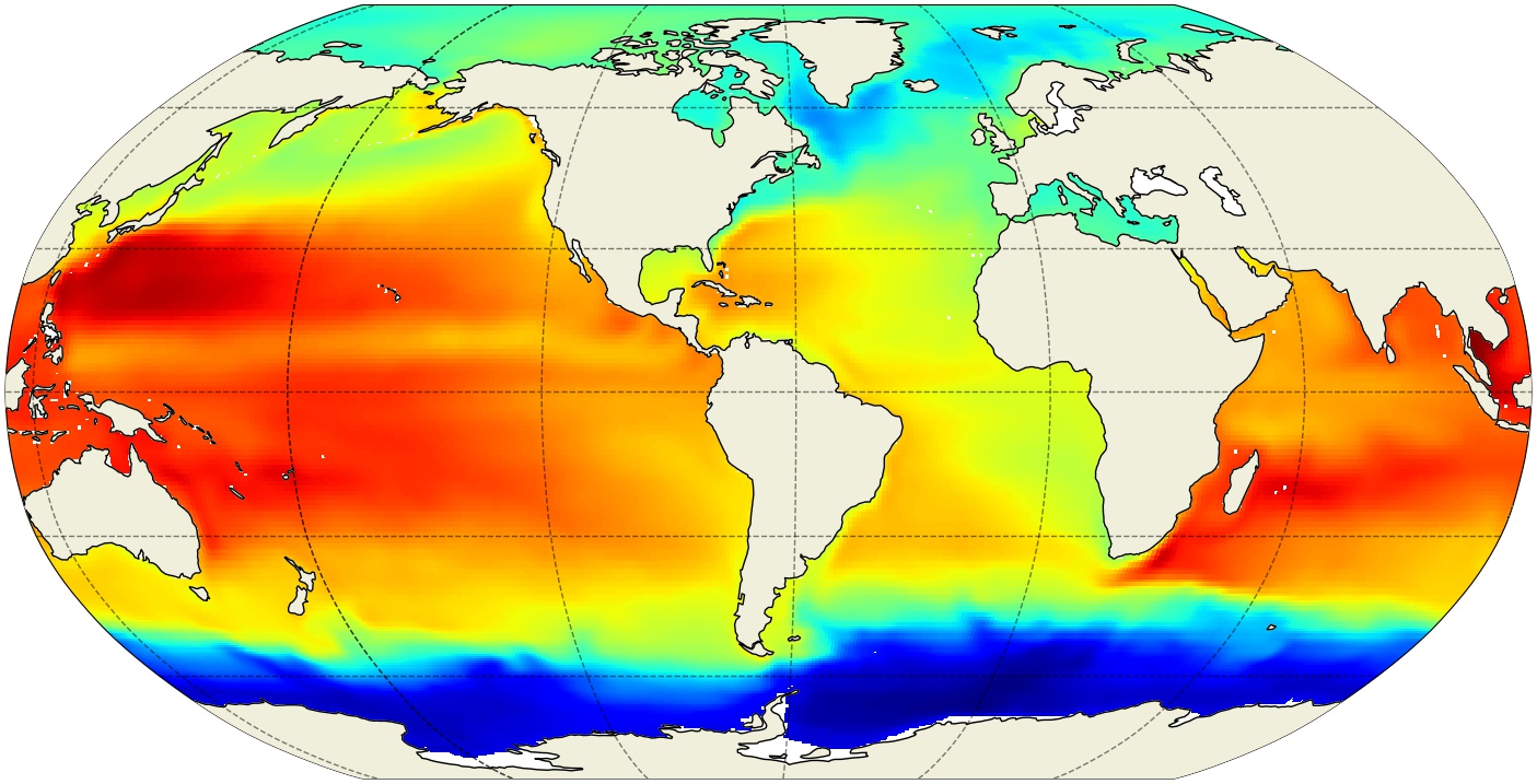 ECCO Sea Surface Height - Monthly Mean 0.5 Degree