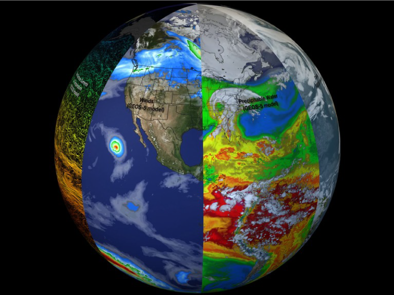 Slices of Earth observational and modeling data