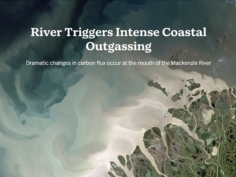 River Triggers Intense Coastal Outgassing